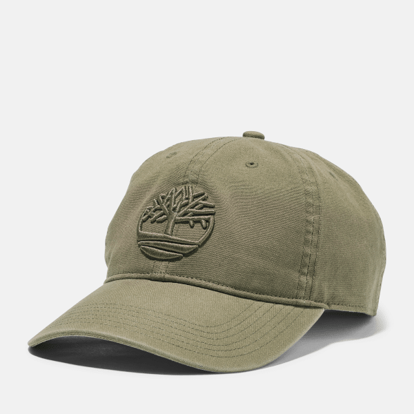 Timberland - Soundview Cotton Baseball Cap for Men in Green