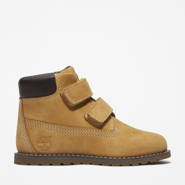 Timberland - Pokey Pine Hook-and-Loop Boot for Toddler in Yellow, Yellow, Size: 9.5