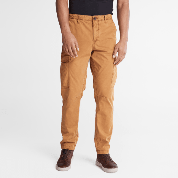Timberland - Pantaloni Cargo in Twill GD Core da Uomo in arancione
