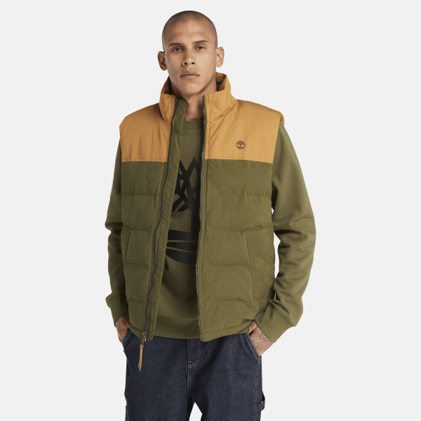 Timberland - Welch Mountain Puffer Vest for Men in Green