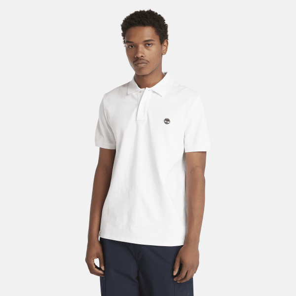 Timberland - Millers River Pique Polo Shirt for Men in White