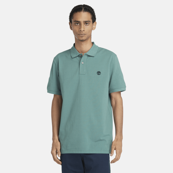 Timberland - Millers River Piqué Polo Shirt for Men in Teal