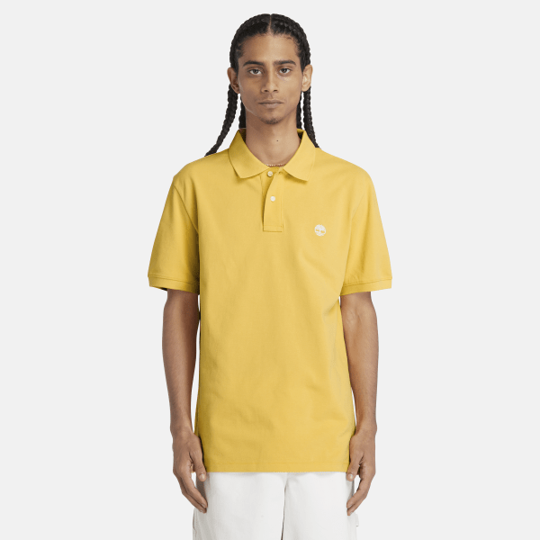 Timberland - Millers River Piqué Polo Shirt for Men in Light Yellow