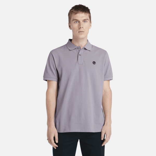 Timberland - Millers River Piqué Polo Shirt for Men in Purple