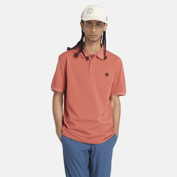 Timberland - Millers River Piqué Polo Shirt for Men in Pink