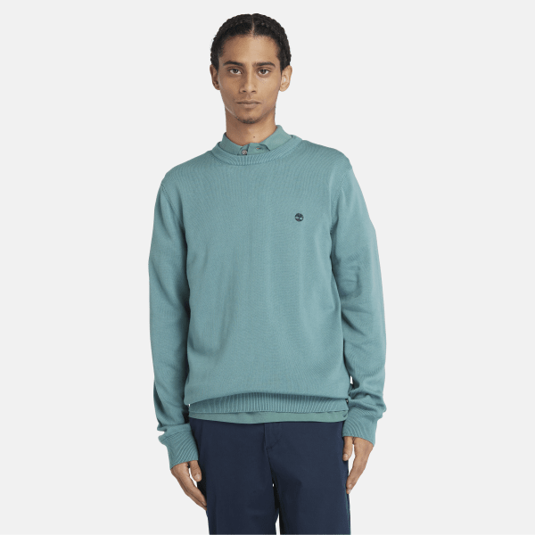 Timberland - Williams River Crewneck Sweater for Men in Teal