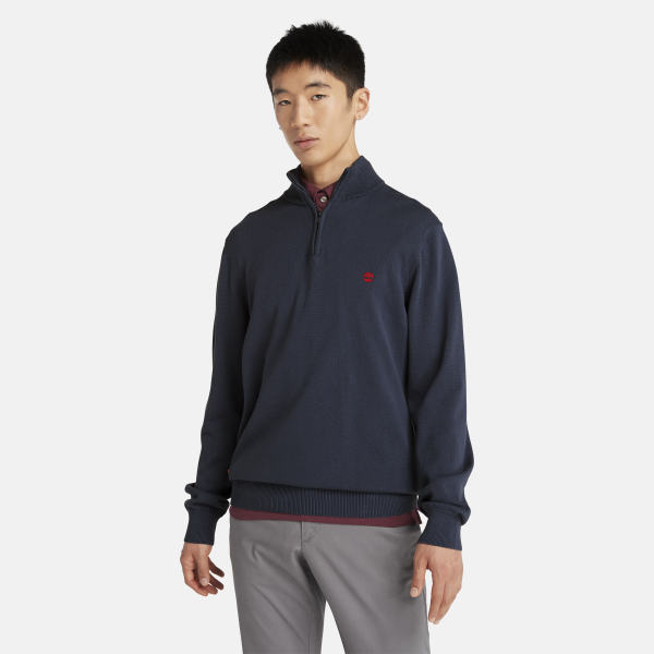 Timberland - Williams River Quarter-zip Pullover for Men in Navy