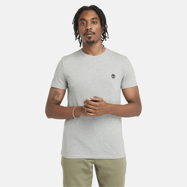 Timberland T-shirt Dunstan River Para Homem Em Cinzento Cinzento