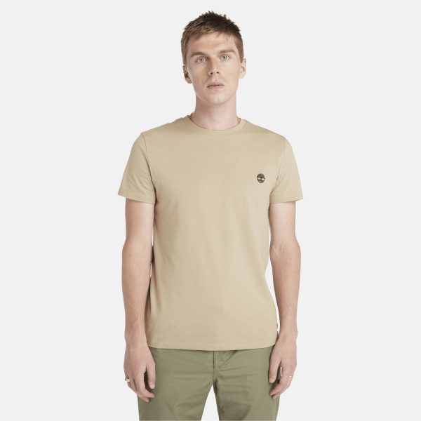 Timberland - T-shirt Dunstan River da Uomo in beige