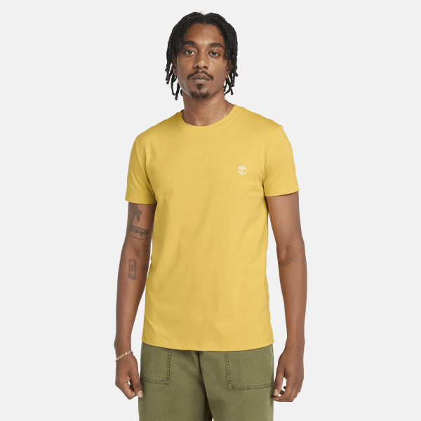 Timberland - T-shirt Dunstan River da Uomo in giallo chiaro