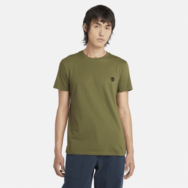 Timberland - T-shirt Dunstan River da Uomo in verde