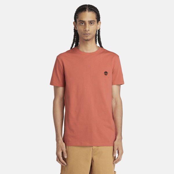 Timberland - T-shirt Dunstan River da Uomo in arancione chiaro