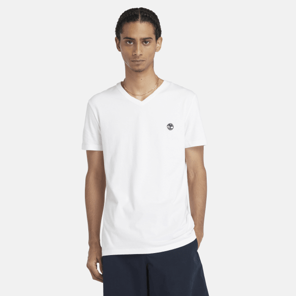 Timberland - T-shirt Dunstan River pour homme en blanc