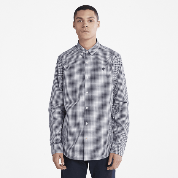 Timberland - Suncook River Gingham Shirt for Men in Navy