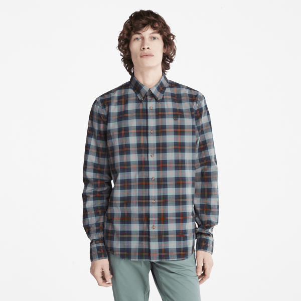Timberland - Eastham River Stretch Checked Shirt for Men in Green