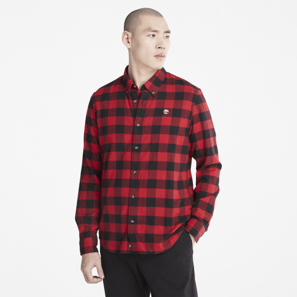 Timberland - Mascoma River Long Sleeve Check Overhemd voor heren in rood
