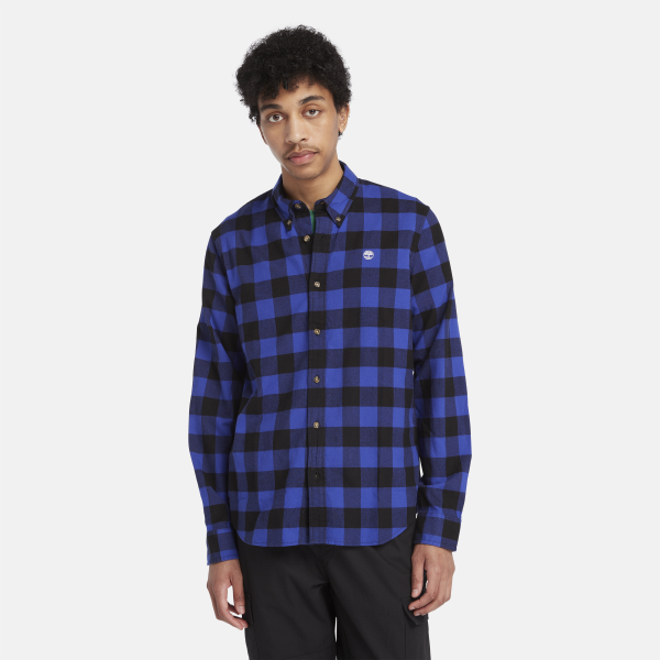 Timberland - Mascoma River Long-Sleeve Check Shirt for Men in Blue