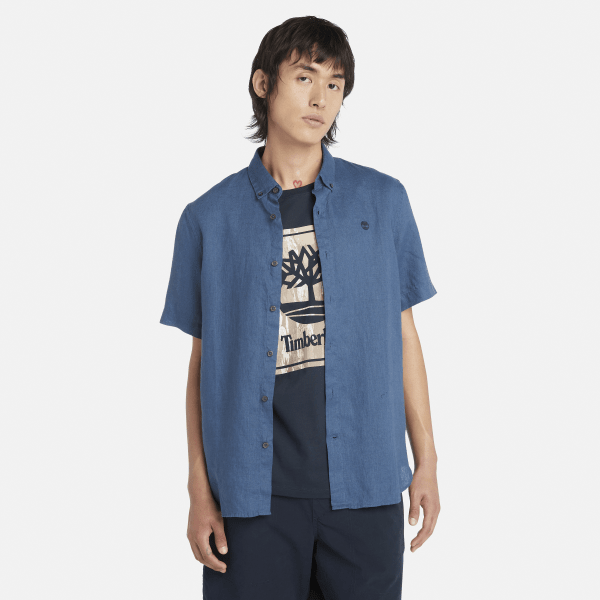 Timberland - Mill Brook Linen Shirt for Men in Blue