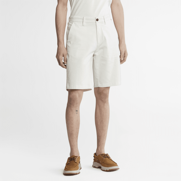 Timberland - Pantalones chinos cortos elásticos Squam Lake para hombre en blanco