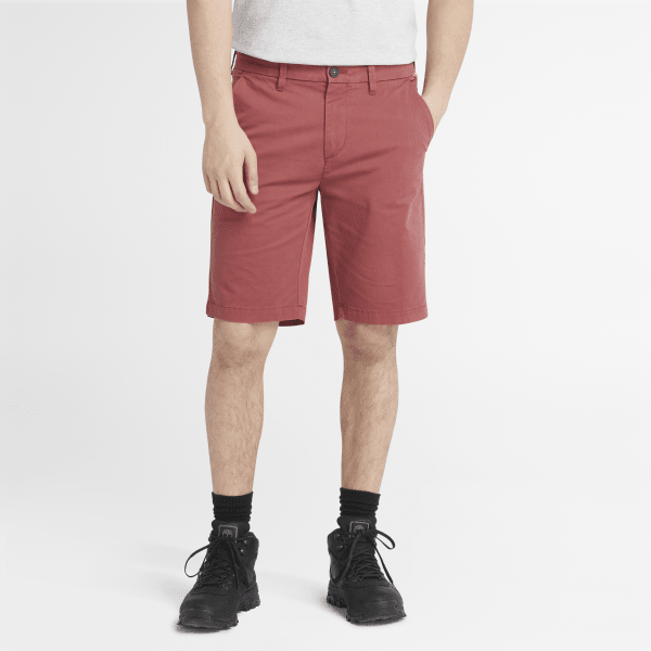 Timberland - Squam Lake Stretch Chino Shorts for Men in Red