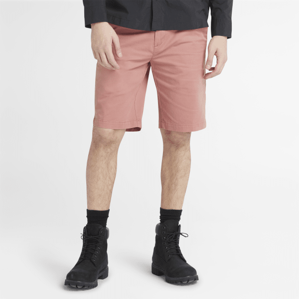 Timberland - Squam Lake Stretch Chino Shorts for Men in Maroon