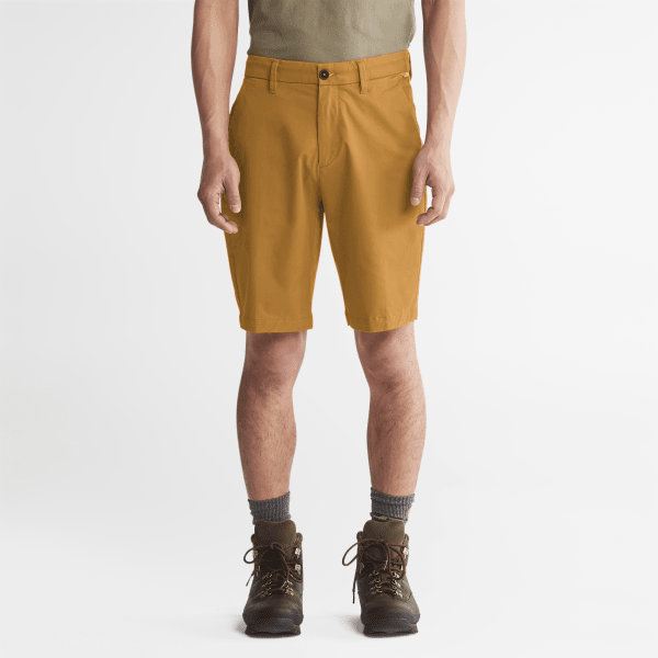 Timberland - Squam Lake Stretch Chino Shorts for Men in Orange