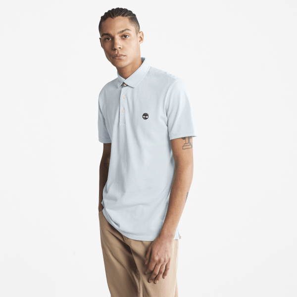 Timberland - Baboosic Brook Slim-Fit Oxford Polo for Men in Light Blue