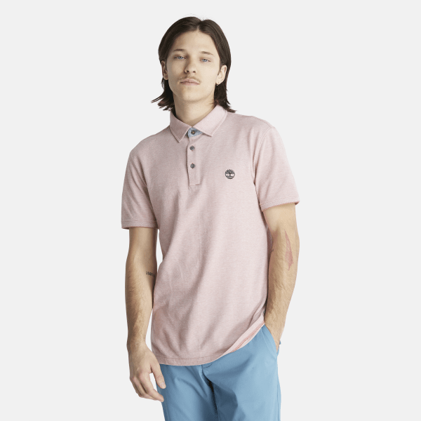 Timberland - Baboosic Brook Slim-Fit Oxford Polo for Men in Brown