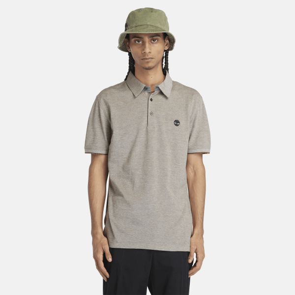 Timberland - Baboosic Brook Oxford Polo for Men in Dark Green