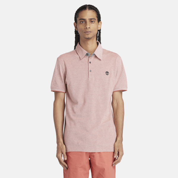 Timberland - Baboosic Brook Oxford Polo for Men in Red