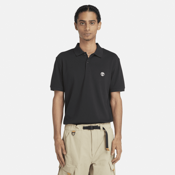 Timberland - Merrymeeting River Stretch Polo Shirt for Men in Black