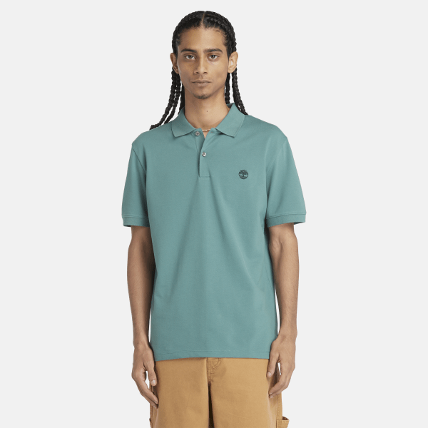 Timberland - Merrymeeting River Stretch Polo Shirt for Men in Teal