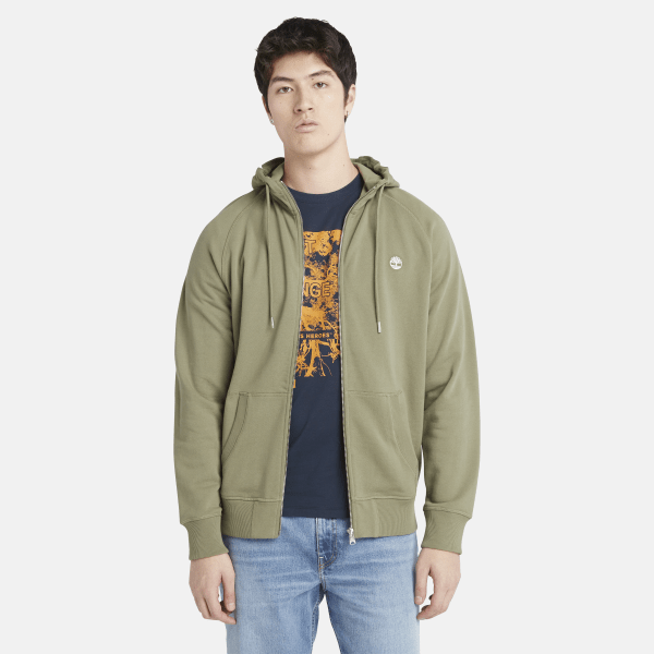 Timberland - Exeter Loopback Hoodie for Men in Light Green