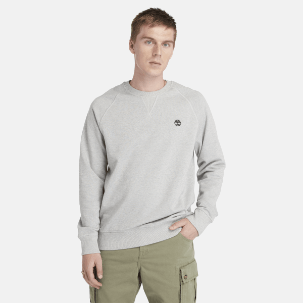 Timberland - Exeter Loopback-Sweatshirt mit Rundhalsausschnitt für Herren in Grau