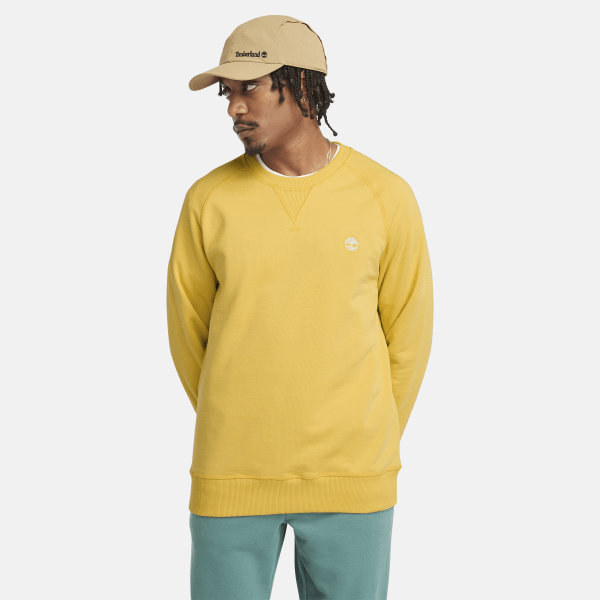 Timberland - Exeter Loopback Crewneck Sweatshirt for Men in Light Yellow