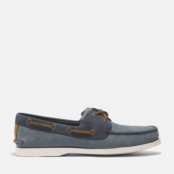 Timberland - Classic Leather Boat Shoe for Men in Medium Blue