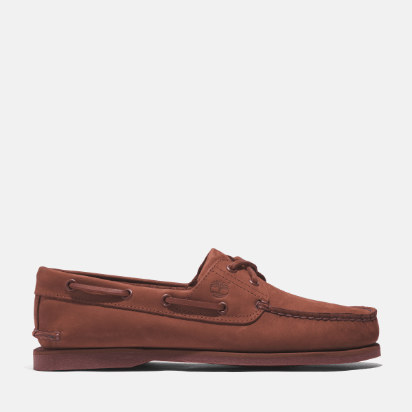 Timberland - Classic Leather Boat Shoe for Men in Dark Red