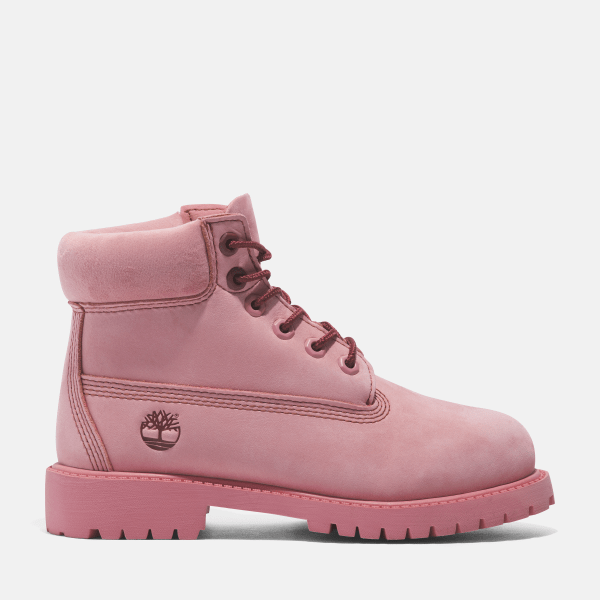 Timberland - Timberland Premium 6-Inch Lace-Up Waterproof Boot For Youth in Pink