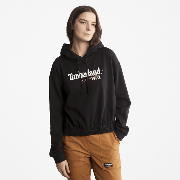 Timberland - Established 1973 Logo Hoodie for Women in Black