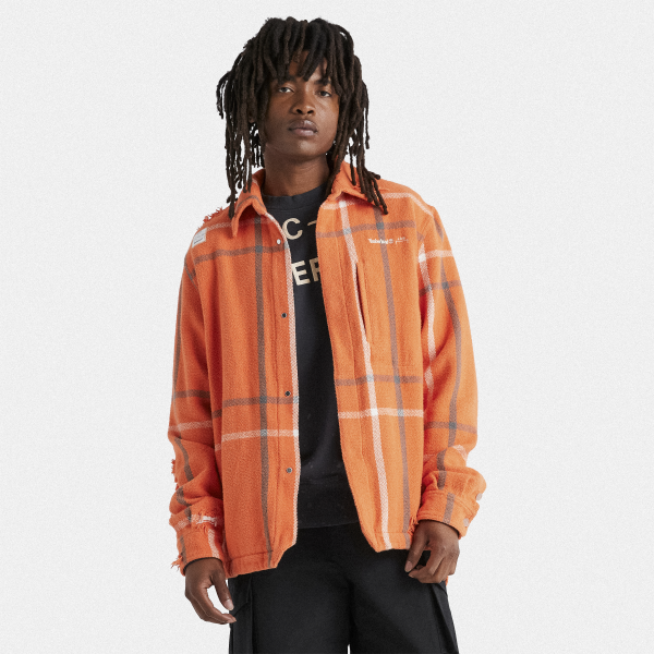 Timberland - Uniseks Timberland x A-Cold-Wall* Overshirt in oranje