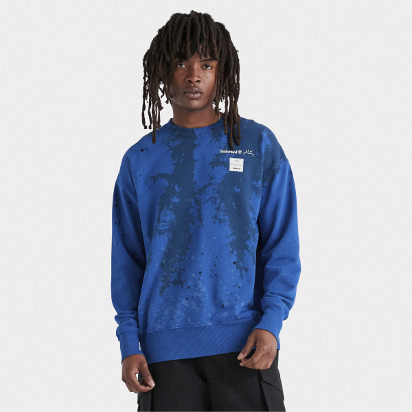 Timberland - Timberland x A-Cold-Wall* Sweatshirt mit abstraktem Baum-Print in Blau