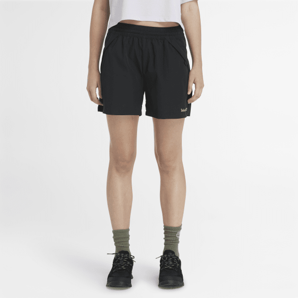 Timberland - Pantalón corto de secado rápido para mujer en negro
