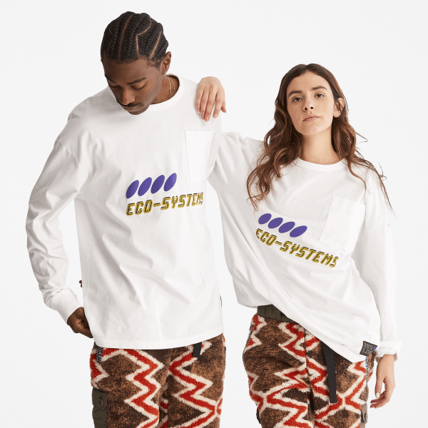 Timberland - Bee Line x Timberland Long-sleeved T-Shirt in White