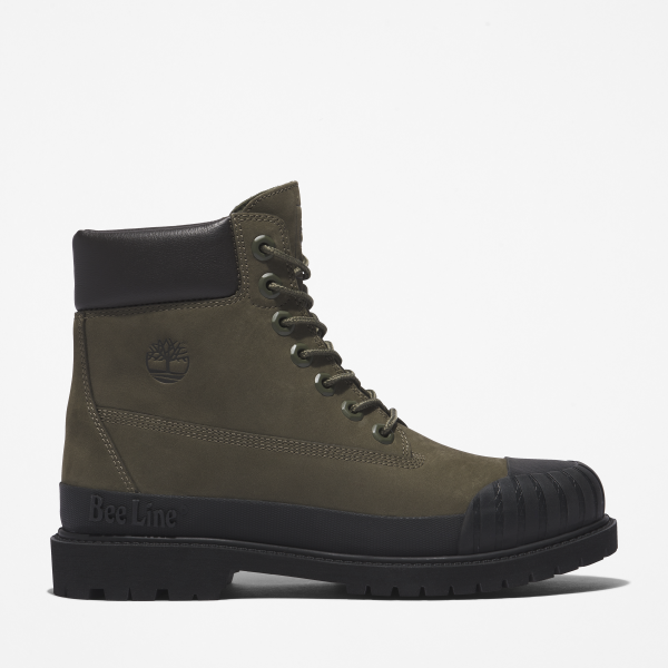 Timberland - Bee Line x Timberland 6 Inch Rubber Toe Boot for Women in Dark Green/Black