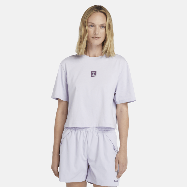 Timberland - T-shirt con Logo da Donna in viola