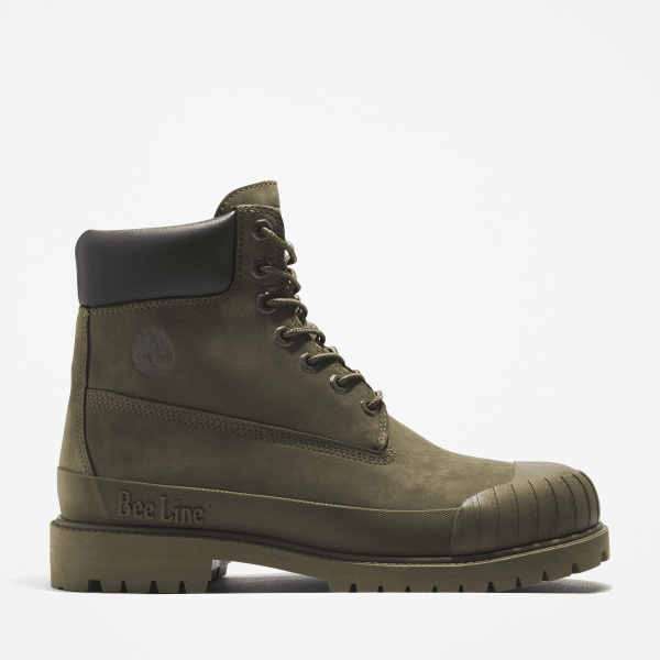 Timberland - Bee Line x Timberland 6 Inch Rubber Toe Boot for Men in Dark Green