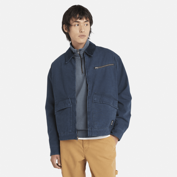 Timberland - Washed Canvas Jacket for Men in Navy
