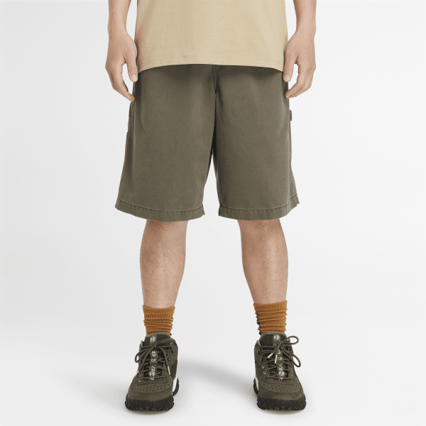 Timberland - Carpenter-Shorts aus schwerem Twill für Herren in Grün