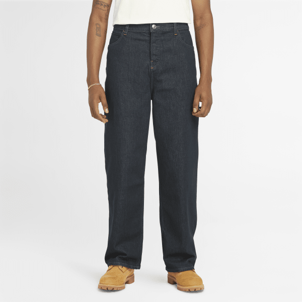 Timberland - Relaxed Denim Trousers With Refibra Technology For Men in Navy