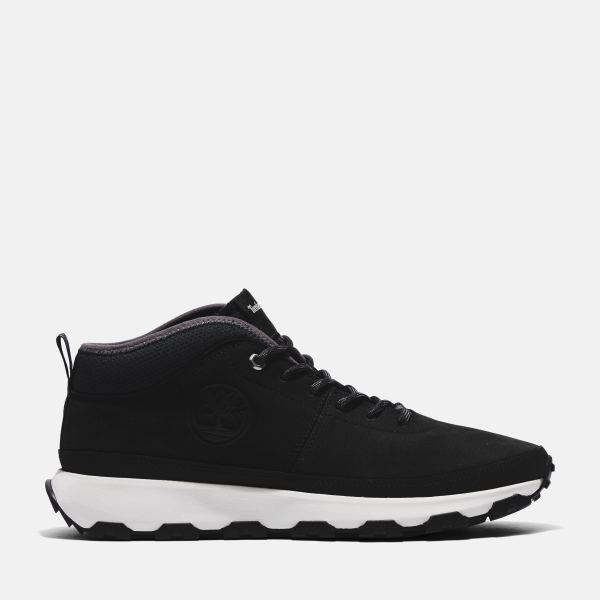 Timberland - Winsor Lace-up Trainer for Men in Black/White